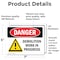 Signmission Demolition Work In Progress, 7 in W x Rectangle, Vinyl Decal OS-2PACK-DS-D-57-L-1117 - alternate 4